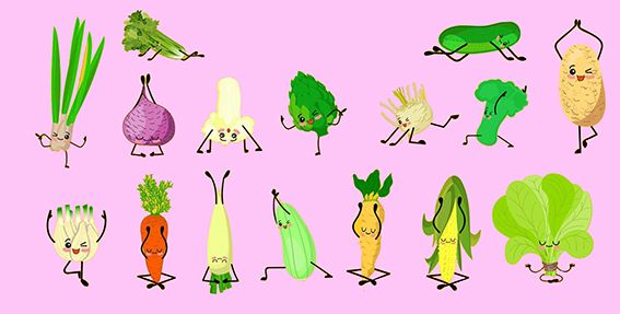 Vegetales y el yoga-yogafly.cl